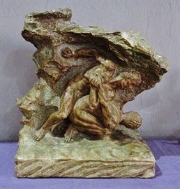 Large, unique sculpture signed on back Fabbri Co. 1964