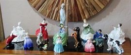 Figurines by Royal Doulton, Lladro, SylvaC and more. Look closely - some rare and desirable pieces in here!