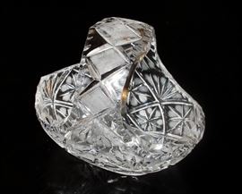 Large Brilliant Crystal Basket 
