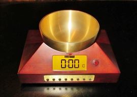 Zen Timepiece Alarm Clock by Now and Zen. Beautiful bowl Chime. Excellent working condition.