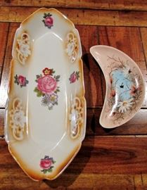 Erdmann Schlegelmilch and vintage "Germany" porcelain pieces. A twosome sample of many fine vintage porcelain collectible pieces.