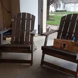 Pair of Adirondack chairs (extremely heavy duty)