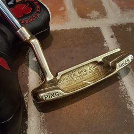 Polished brass Ping Anser 3 putter