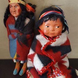 Vintage native dolls