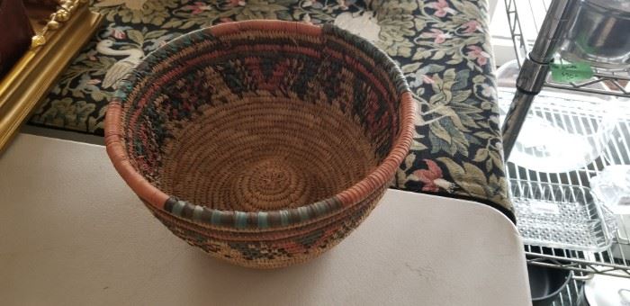 Tightly woven Indian patterned bowl