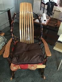 Amish made Rocker with cushion (pair available)