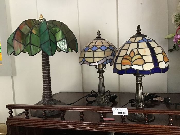 Assortment of stained glass lamps