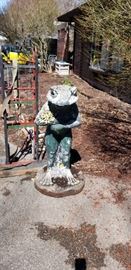 Frog Cement Statue 48" tall