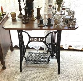 Treadle Sewing Machine based table.