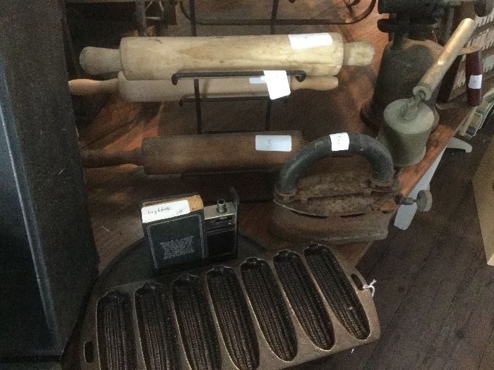 Cast iron, rolling pins