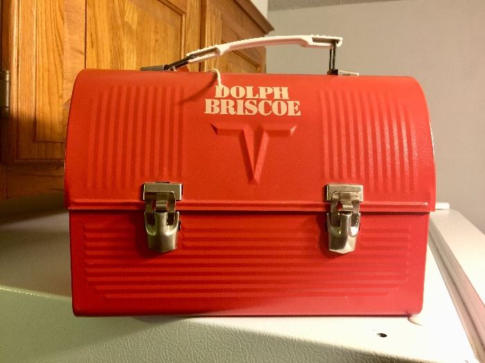 Vintage Dolph Briscoe lunch box. 
