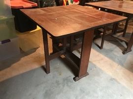 2 Walnut Gateleg tables
