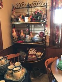 Beautiful Iron and Brass Bakers Rack