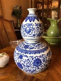 Chinoiserie Blue and White Ceramic