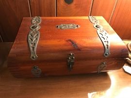 Nice little Cedar/Pine Box with metal appointments