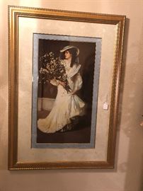 Another wonderful framed print.  Notice the mat work.