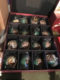 Beautiful Thomas Kinkade Ornaments -set of 16