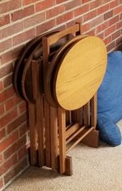 94-Solid Wood TV tray set