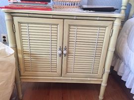 Vintage Henry Link beside table with drawer inside! So cool!