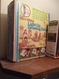 Vintage Holly Hobbie Light Up Drawing Desk