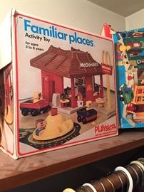 Vintage Playskool Familiar Places McDonalds Activity Toy