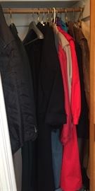 Wide selection of men's and women's coats, many are like new!