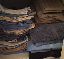Gently used hand towels, queen sheets and bath towels
