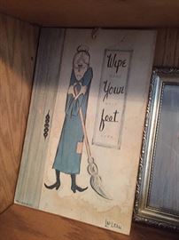 Artwork, picture frames and signs