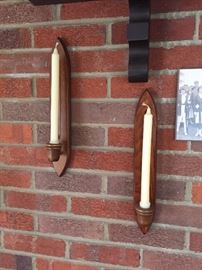 Mid century tapered candle sticks