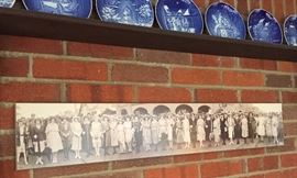 Panoramic photography. Women's dancing club from the 30's or 40's?