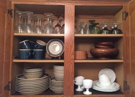 Crystal and vintage stemware, mid-century wooden bowls and more!