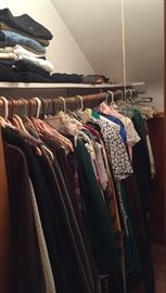 4 closets of new with tags, gently used and vintage clothing... there are great pieces here for your spring wardrobe! Size 5.5 and 6 shoes, brand new and gently used!