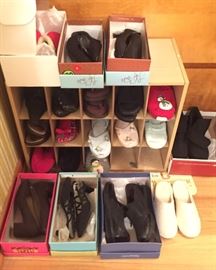 4 closets of new with tags, gently used and vintage clothing... there are great pieces here for your spring wardrobe! Size 5.5 and 6 shoes, brand new and gently used!