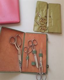 High quality Singer sewing scissor sets, many more than what is pictured! We also have lots of sewing supplies!