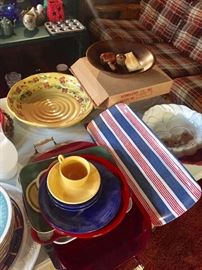 Vintage platters, serving trays, bowels, etc.