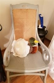 116- Nice wicker back chair