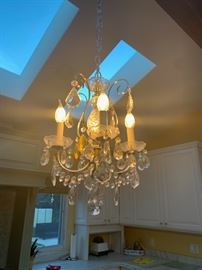 Beautiful chandelier with crystals