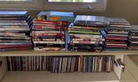 Huge amount of DVD's & CD's