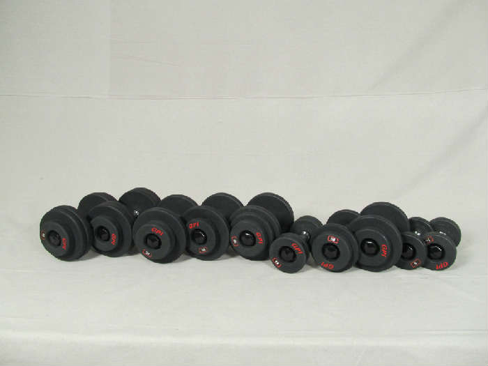 Professional model dumbbell set with heavy duty 2 tier rack