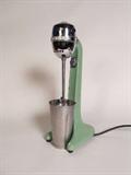 Great vintage Hamilton Beach malt mixer in jadeite green enamel, with cup.