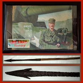 Bucket of Bolts Print and Old Long Handled Spear