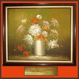 Pretty Signed Oil Painting 