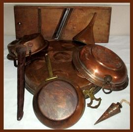 Sample of the Good Selection of Vintage and Antique Copper Items 