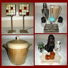 Nice Lamps, Small Sample of the HUGE Amount of Vintage Kitchen Items and Poodle Decanter