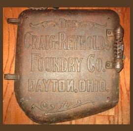 Old Cast Iron Foundry Door, Craig Reynolds Foundry Co Dayton Ohio; a Great piece to Upcycle 