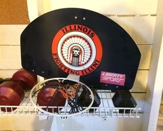 Illini indoor basketball hoop
