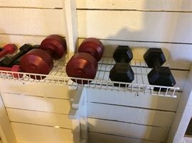 Sets of hand weights