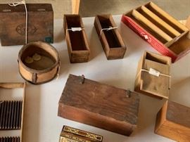 wooden cheese boxes and other wood boxes