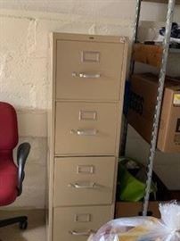 4-drawer metal file cabinet