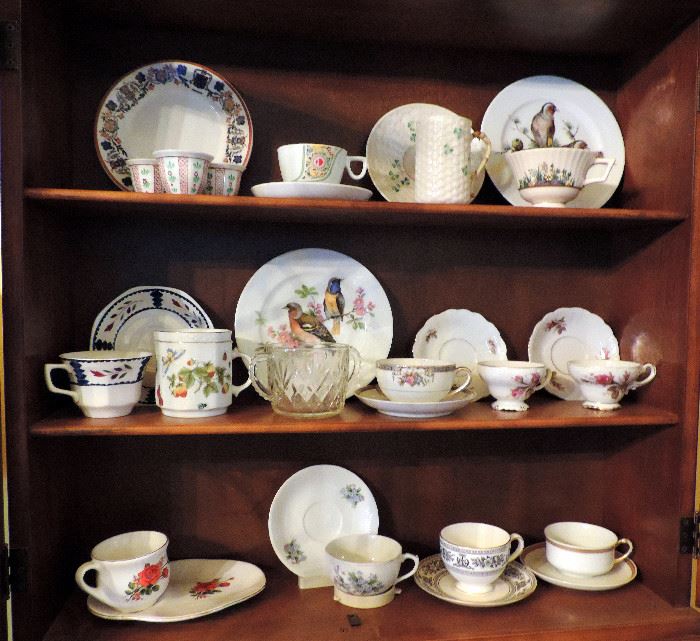 CHINA PLATES AND CUPS AND SAUCERS
